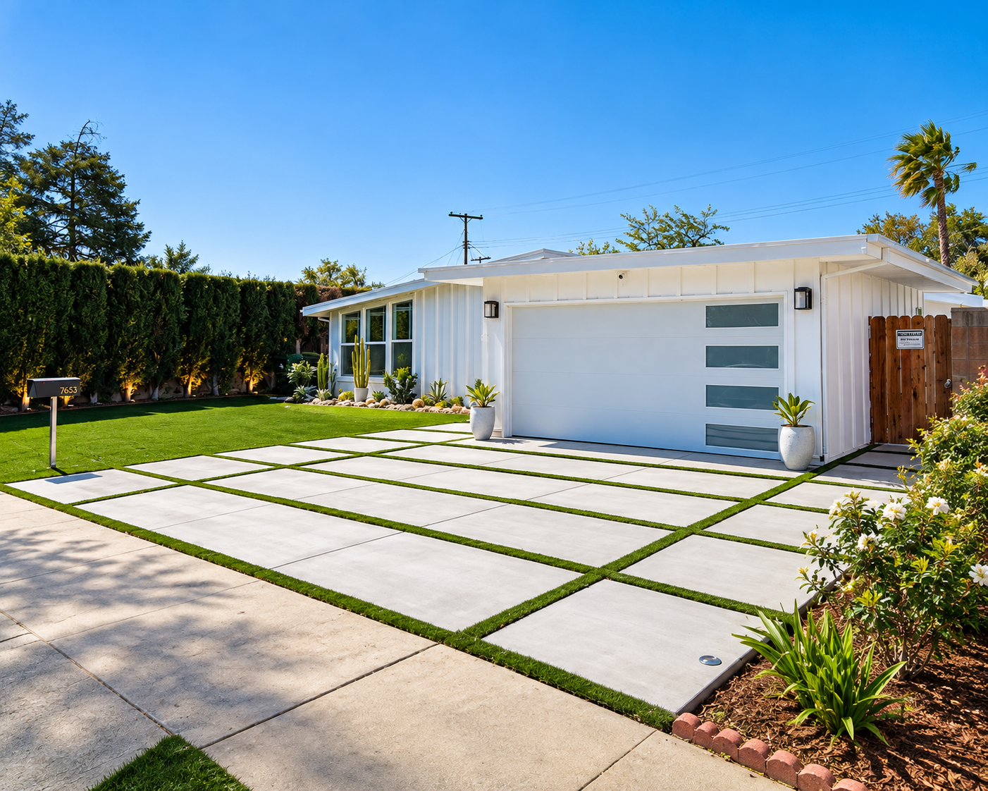Recent Kodiak concrete driveway project